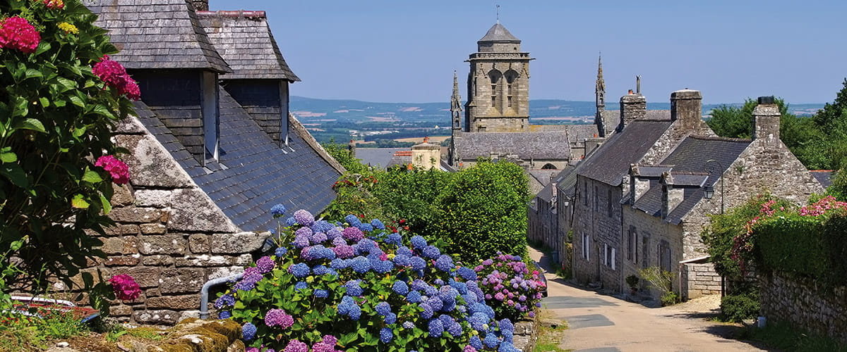The medieval village of Locronan